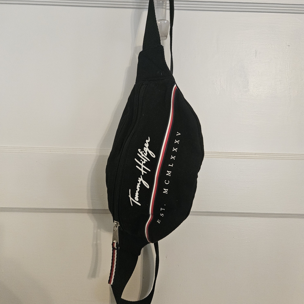 Tommy Hilfiger Black and White Belt Bag